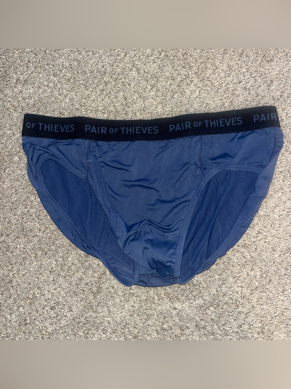 PAIR OF THIEVES Men's Low Rise Briefs Underwear Blue Medium New NWOT Breathable